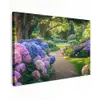 Hortensia- Park - Pad Tuinposter op houten frame 2 cm dik klein -3d