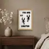 Lobster - Beige - Minimalistisch fotolijst eiken zonder passe partout klein -sfeer4