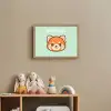 Panda - Groen - Cartoon Light Box met batterij (Wandlamp kind) middel -sfeer2_kind