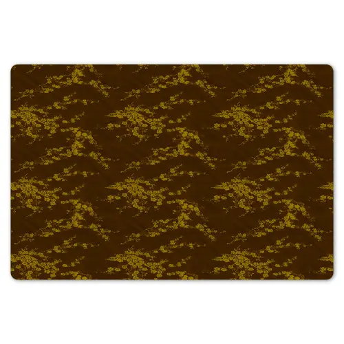 Bruin - Bloemen - Goud Placemat vinyl groot 368 -zzsfeer1_Kitchenyeah-website