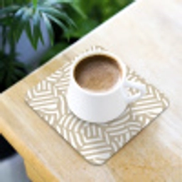 Abstract - Modern - Beige onderzetter kurk middel 366 -sfeer5