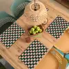 Vlechtpatroon - Groen - Roze - Geometrisch Placemat vinyl groot 368 -zzsfeer5_Kitchenyeah-website