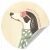 Quote - Hond - Zonnebril Wandcirkel behangsticker klein -3d