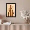 Cactus - Woestijn - Zand - Bruin fotolijst zwart zonder passe partout klein -sfeer5