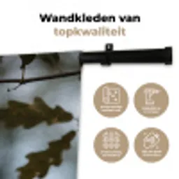 Eikel - Eikenblad - Bos - Herfst - Natuur Wandkleed katoen middel -sfeer2