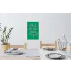Menu - Quote - Roze Muursticker klein -eettafel