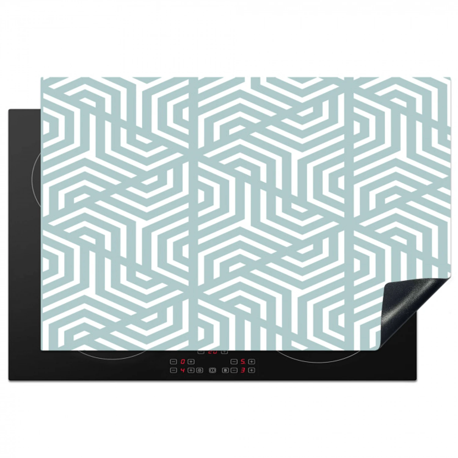 Design - Geometrie - Patroon - Driehoek Inductie beschermer vinyl 3mm klein 276 -3d