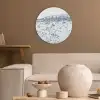 Luchtbellen - Water - Dynamisch Akoestische PET Vilt - Rond klein -sfeer1