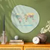 Wereldkaart - Realistisch - Kaart Wandcirkel Organisch Plexiglas middel -sfeer2