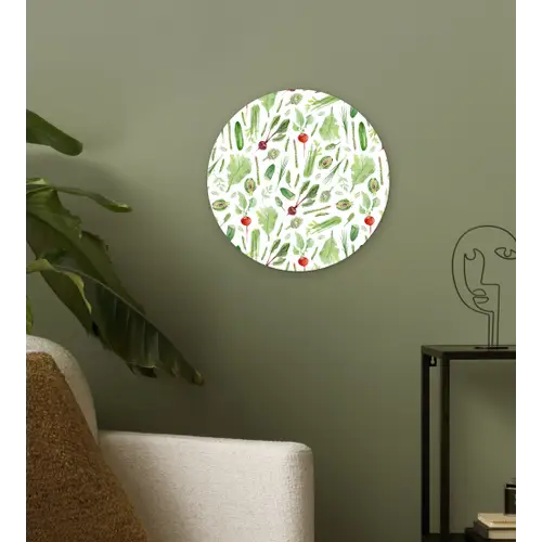 Groente - Mix - Groen - Rood Wandcirkel plexiglas klein 852 -sfeer3