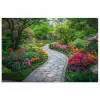 Park - Bloemen - Tuin poster papier klein -3d
