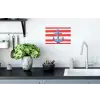 Anker - Verfspatten - Rood - Blauw Muursticker klein -keuken