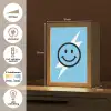 Smiley - Blauw - Bliksem Light Box met kabel (Kinderlampje) klein -USP_NL