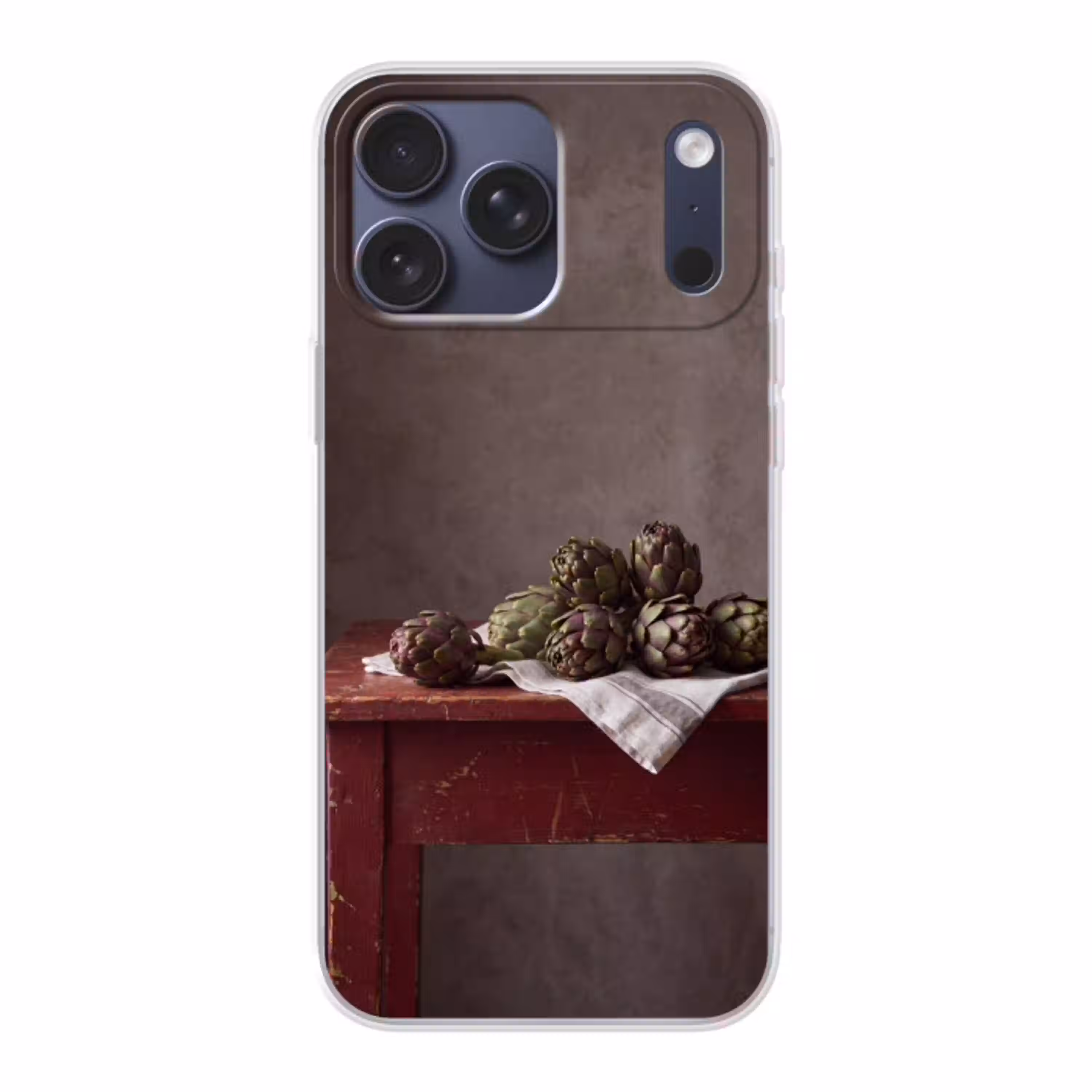 Artisjok - Eten - Rustiek Telefoonhoesje iPhone 17 Pro Max klein -3d