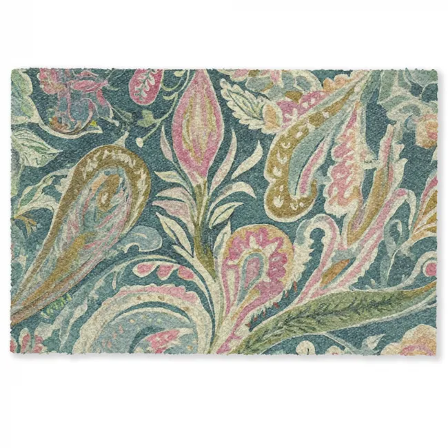 Fußmatte - Gemustert - Bunt - Verschnörkelt - Grün