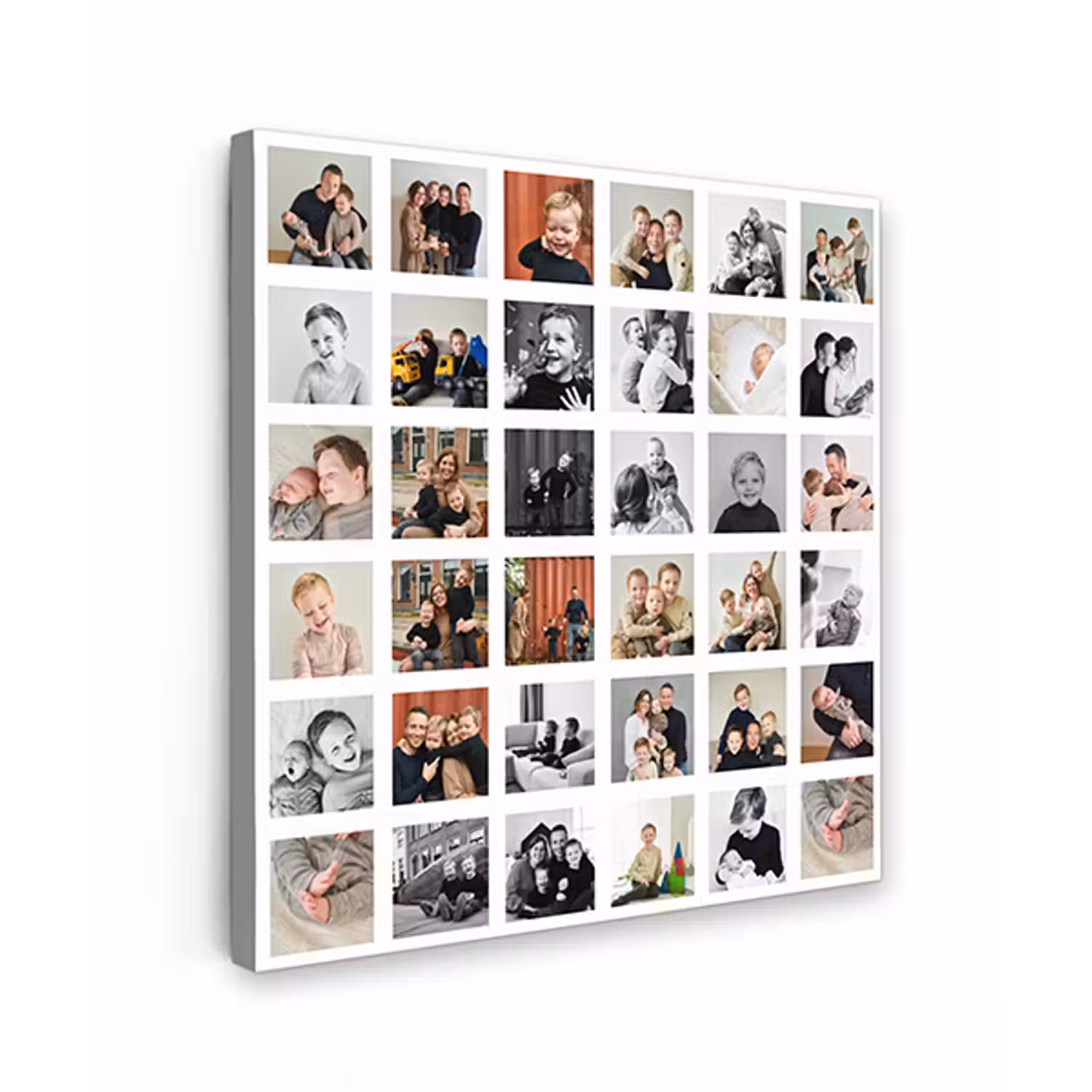 Canvas collage - Vierkant - 36 foto's