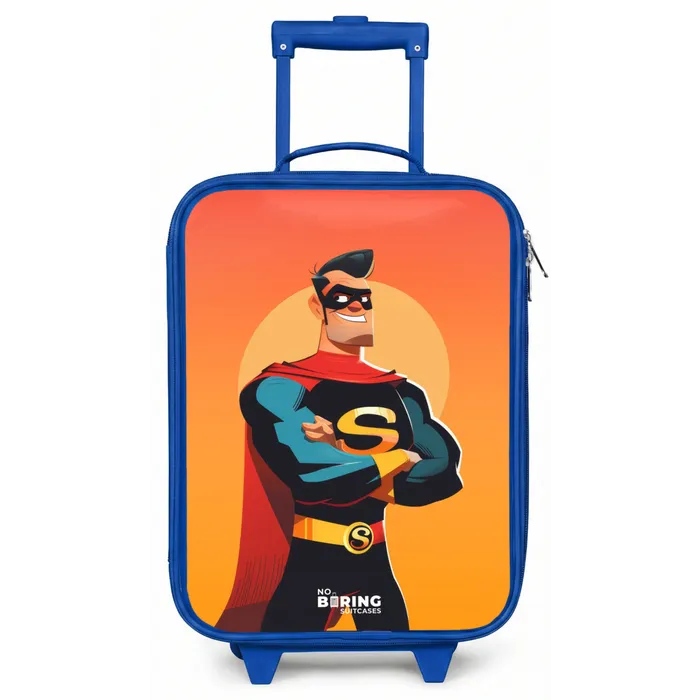 Sunny superhero Kinderkoffer - Blauw klein -zz3dotto