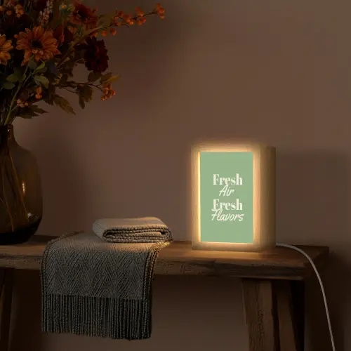 Tekst - Groen - Sierlijk - Letters Light Box met kabel (Wandlamp) klein -sfeer4