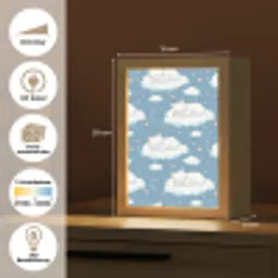 Kitten - Wolken - Blauw Light Box met kabel (Tafellamp) klein 925 -USP_websiteoverzichtDE