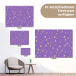 Manen - Sterren - Paars tuinposter los doek klein 239 -Xsfeer9_DE