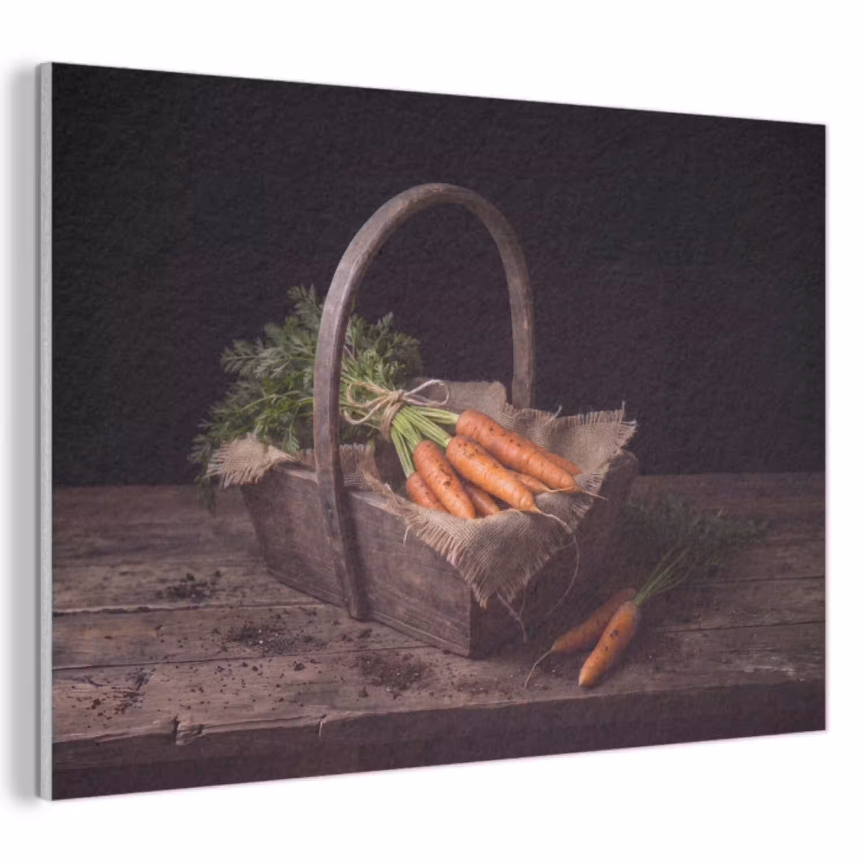 Wortels - Mand - Eten PET vilt klein -3d