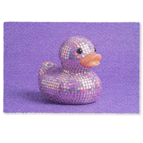 Disco - Eend - Paars Deurmat klein -zkaufland3d