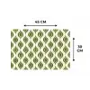 Patroon - Retro - Groen Placemat vinyl groot 368 -specs