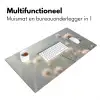 Strobloemen - Wit - Daglicht Muismat XXL klein -sfeer4