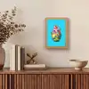 Drakenfruit - Blauw - Levendig Light Box met kabel (Tafellamp) klein -sfeer2