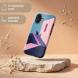 Astronaut - Neon - Roze - Wolken Toughcase MagSafe Apple iPhone 17 klein -USP_RandenV_DE
