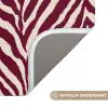 Zebra - Motief - Bordeaux - Rood WCmat klein 1009 -USP_AntislipNL