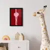 Love - Hart - Rood fotolijst zwart zonder passe partout klein -usfeer4_kinderkamer