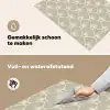 Paneel - Ginkgo - Zand Inductie beschemer met haakjes klein 777 -ky-schoon-nl