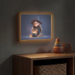 Tovenares - Magisch - Blauw - Toveren Light Box met batterij (Wandlamp kind) middel -sfeer5_kind