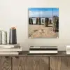 Zand - Strand - Paal - Water - Zomer plexiglas 5mm klein -sfeer1