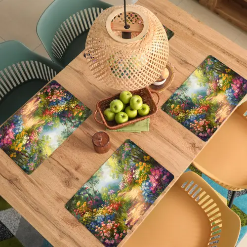 Natuur - Landschap - Bloemen - Kleurrijk Placemat vinyl groot -zzsfeer5_Kitchenyeah-website