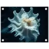 Zeewezen - Wit - Golven - Water tuinposter los doek klein -3d
