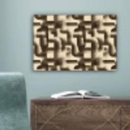 Abstract - Retro - Zwart canvas 2cm klein 34 -sfeer4