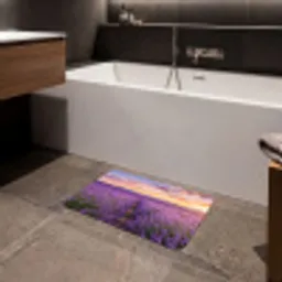 Lavendel - Veld - Natuur - Paars Badmat klein -sfeer3