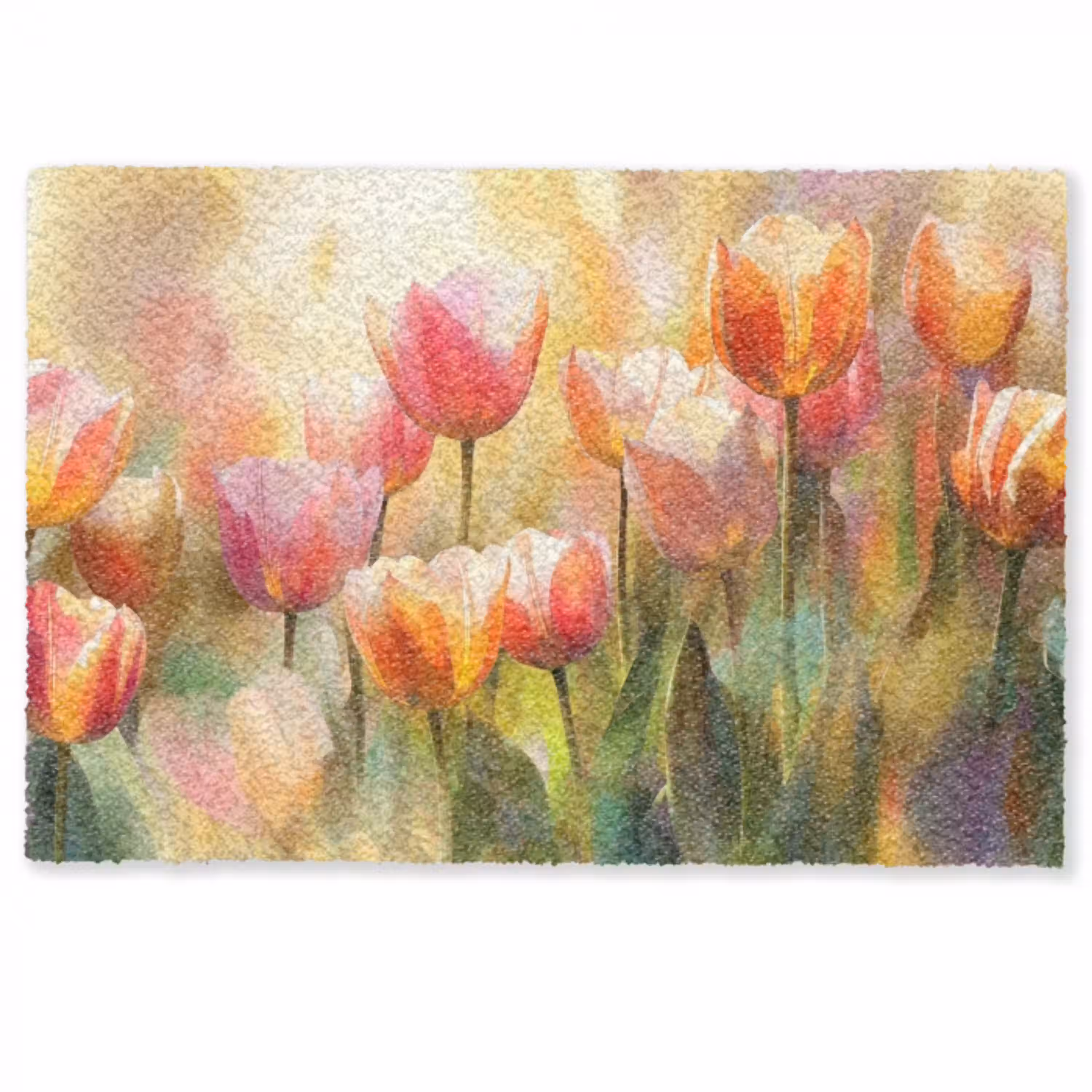 Tulpen - Sprookjesachtig - Kleurrijk Deurmat klein -zkaufland3d