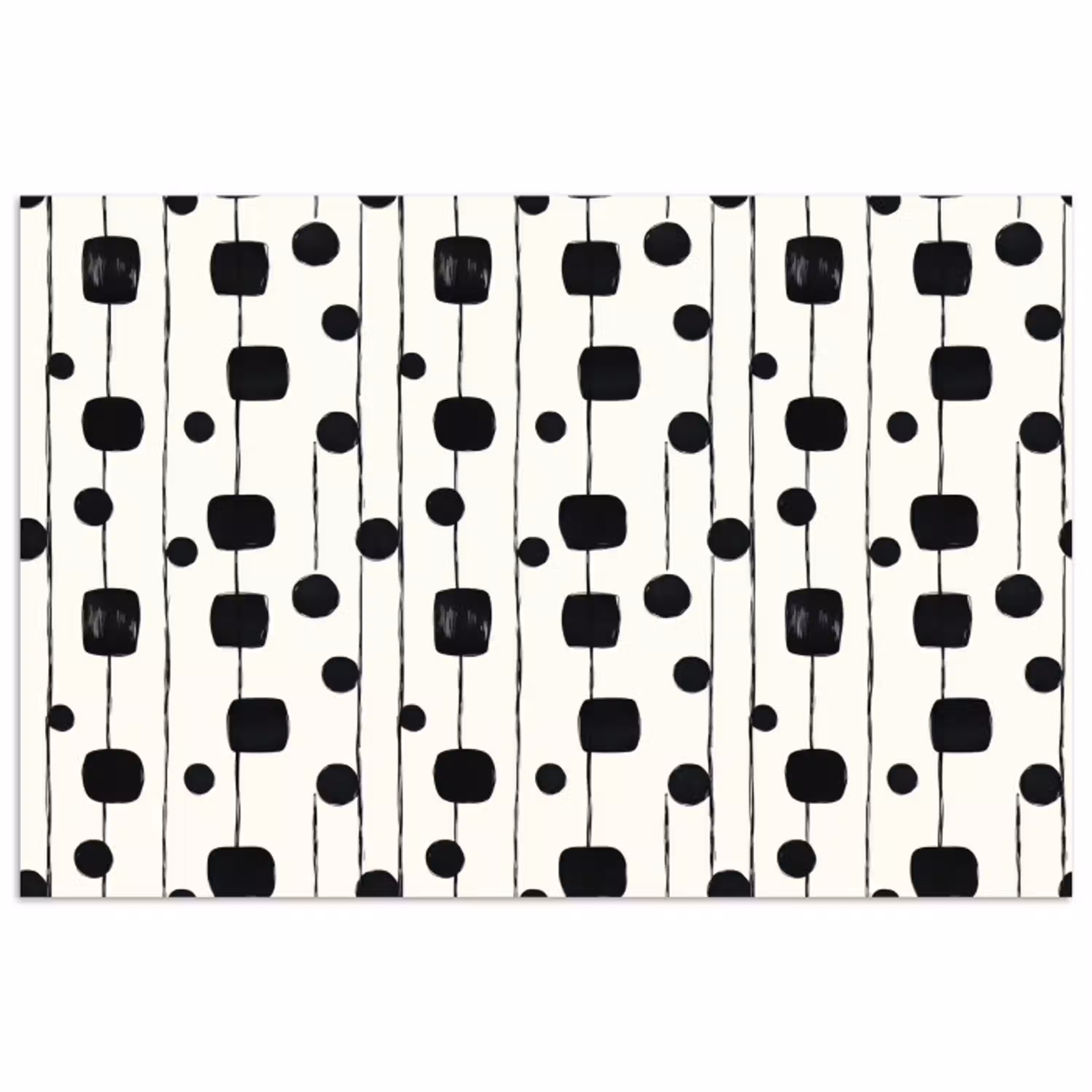 Grafisch - Modern - Zwart poster papier klein 62 -3d