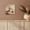 Kerst - Hert - Gewei - Kerstbal - Rendier plexiglas 5mm klein -sfeer5