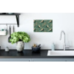 Kersenbloesem - Kraamvogels - Groen Muursticker klein 286 -keuken