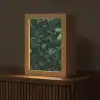 Bladeren - Ovaal - Groen - Nerven Light Box met kabel (Tafellamp) klein -z3d_website