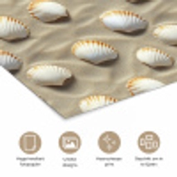 Schelpen - Zand - Maritiem poster papier klein 62 -closeup_NL