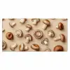 Kastanje Champignons - Beige Muismat XXL klein -3d_leeg