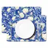 Bloemen - Delfts Blauw - Patroon - Tulp Placemat vinyl groot -zzsfeer2_Kitchenyeah-website