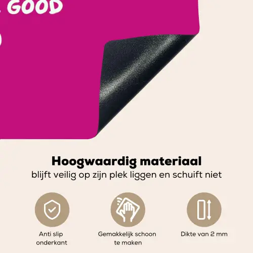 Focus - Smiley - Roze Inductie beschemer met haakjes klein -ky-onderkant-nl