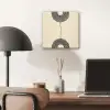Geometrische bogen - Minimalistisch - Symmetrisch aluminium wit klein -sfeer5