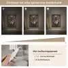 Dieren - Wolf - Portret - Zwart - Bruin Light Box met kabel (Tafellamp) klein -USP_dimbaarNL